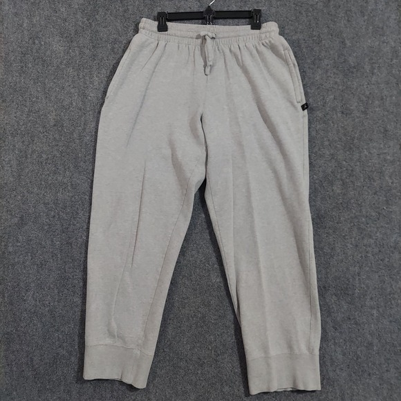 Jordan Sweatpants‎ Joggers Mens Large Gray Fleece Cuffed Athletic Pants Pockets - Picture 1 of 10